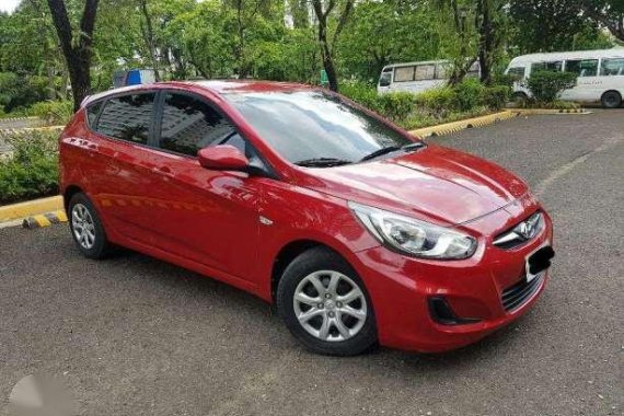 2OI4 Hyundai Accent MT Hatchback Diesel Red For Sale 