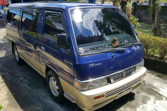 Nissan Urvan 2002 blue for sale