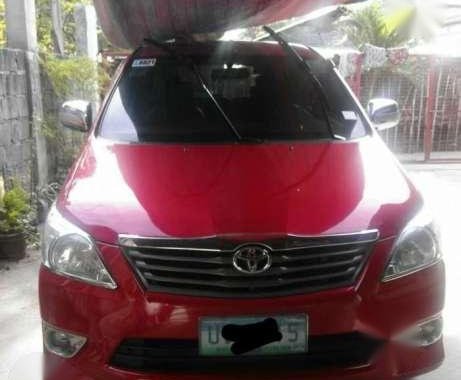Toyota Innova 2013 Diesel Manual Red For Sale 