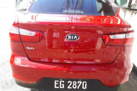 Fresh 2016 Kia Rio Automatic Red For Sale 