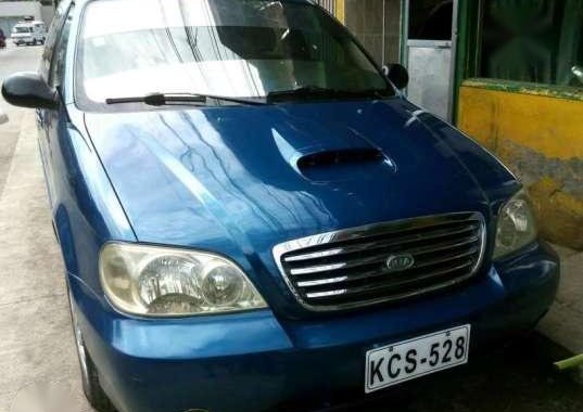 Kia Sedona 2003 Carnival 2.9 MT Blue For Sale 