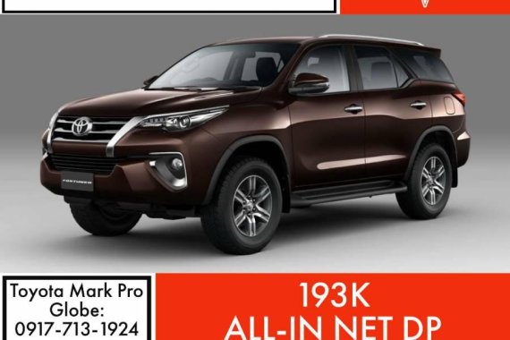 193k Net DP Honest Deal 2018 Fortuner V Hiend AT