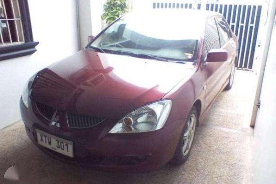 Mitsubishi Lancer 2004 mdl red for sale 