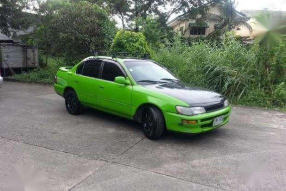 96 Toyota Corolla GLI green for sale 