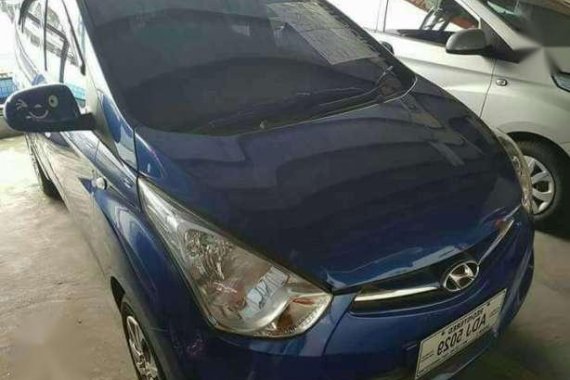 Hyundai Eon 2016 MT Blue Hatchback For Sale 