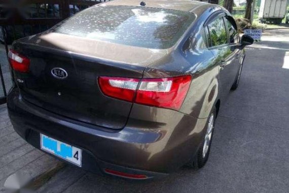 2012 Kia Rio 1.4 EX Sedan Automatic Brown For Sale 