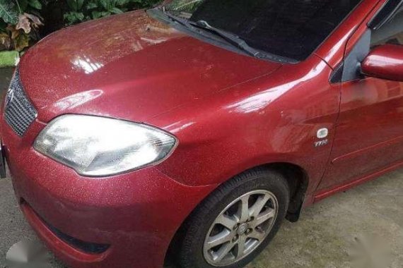 Toyota Vios 2006 1.3 E Manual Red For Sale 