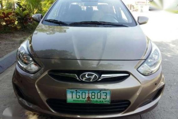 2011 Hyundai Accent 1.4 AT Brown For Sale 