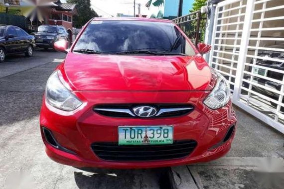 2012 Hyundai Accent 1.4L AT Red For Sale 