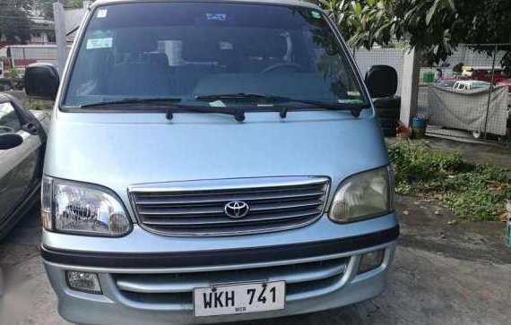 1999 Toyota Hiace Commuter GL MT Silver For Sale  