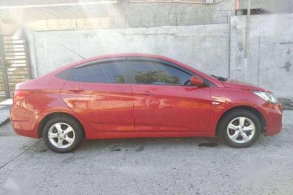2012 Hyundai Accent AT Red Sedan For Sale 