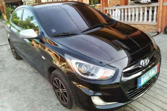 HYUNDAI ACCENT 2012 AT Black Sedan For Sale 