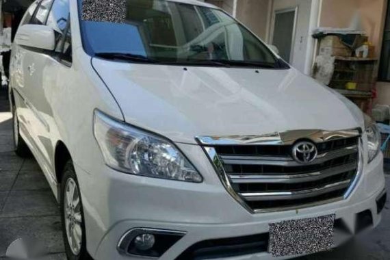 2014 Toyota Innova 2.5G AT White For Sale 