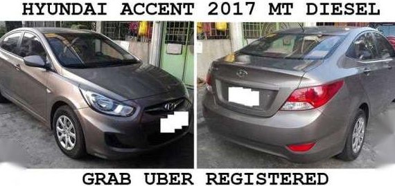 2017 Hyundai Accent Manual Gray For Sale 