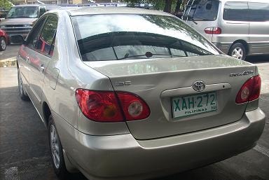 2001 Toyota Corolla Altis E Auto Beige for sale 