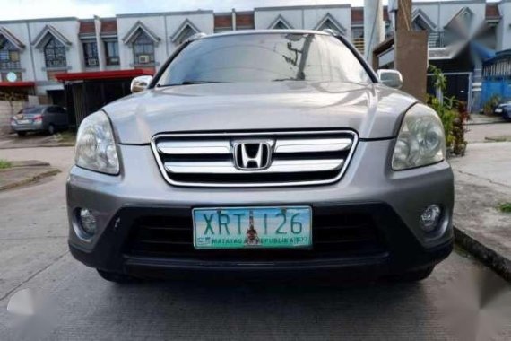 Fresh Honda CR-V 4x2 2005 AT Silver For Sale 