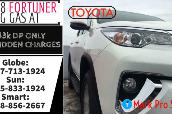 Call Now: 09258331924 Casa Sale 2019 Brand New Toyota Fortuner G Gas AT 31k Monthly