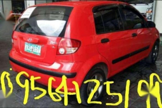 Hyundai Getz 2005 GL 1.3 MT Red For Sale 