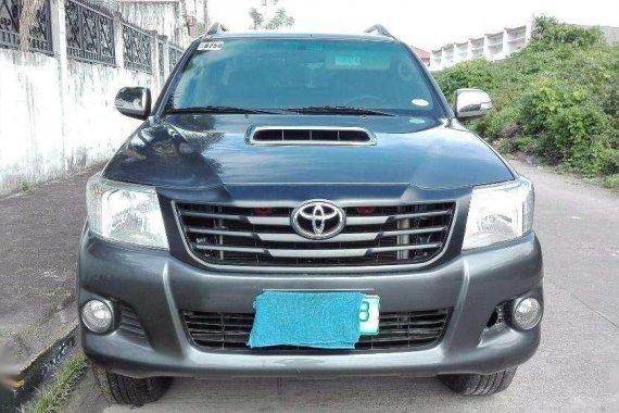 Toyota Hilux G 4x4 2012 AT Gray Pickup For Sale 