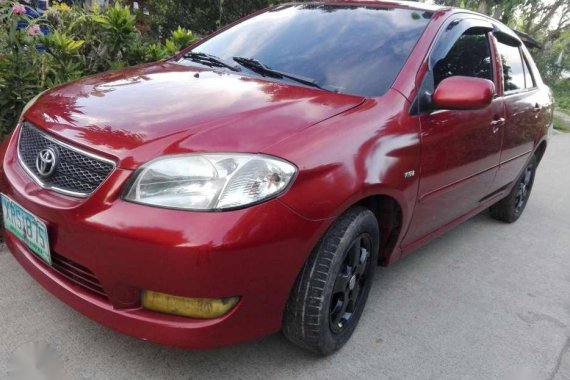 For sale red Toyota Vios E 1.3 vvti engine MT