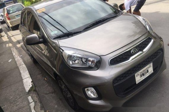 Kia Picanto 2017 AT Brown Hatchback For Sale 