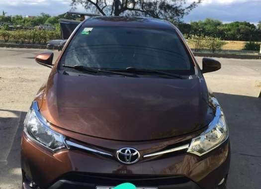 Toyota Vios E 2015 AT Brown Sedan For Sale 