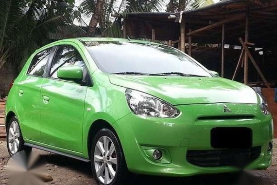 Mitsubishi Mirage 2014 GLS 1.0 MT Green HB For Sale 