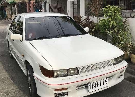 1990 Mitsubishi Lancer. White. Manual for sale