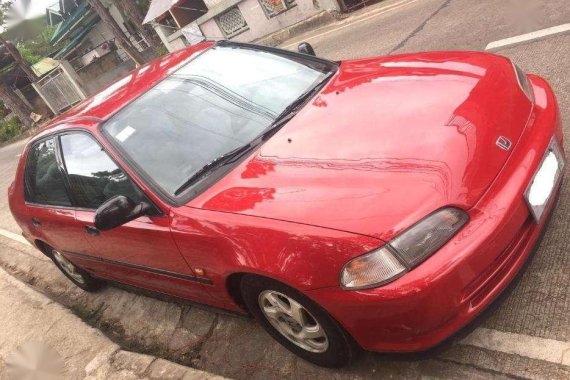 1993 Honda Civic ESI LX MT Red For Sale 