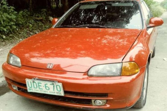 1995 Honda Civic Esi AT Red Sedan For Sale 