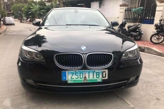 Fresh 2008 BMW 520D AT Black Sedan For Sale 