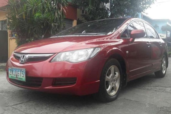 2007 Honda Civic 1.8V Manual Red For Sale 