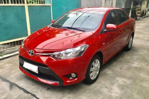 Toyota Vios E 2015 Manual Red Sedan For Sale 