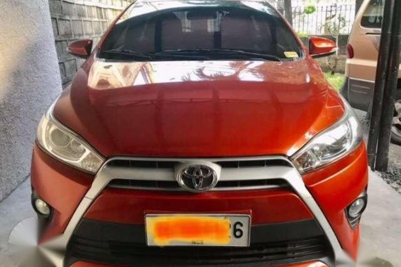Toyota Yaris 2015 AT Orange HB For Sale 