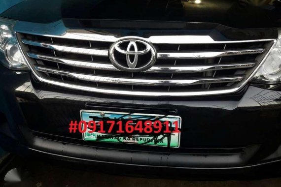 Toyota Fortuner 2012 Manual Black For Sale 