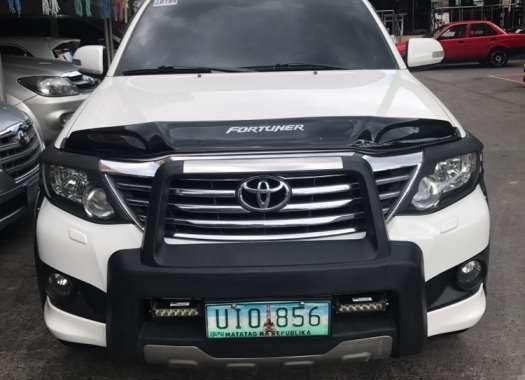 Toyota Fortuner G 2012 Automatic Diesel Pearl White for sale