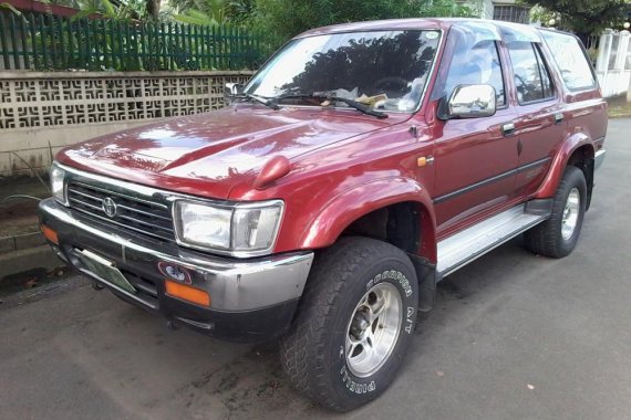 2002 Toyota Hilux SURF 4x4 Diesel MATIC Red For Sale 