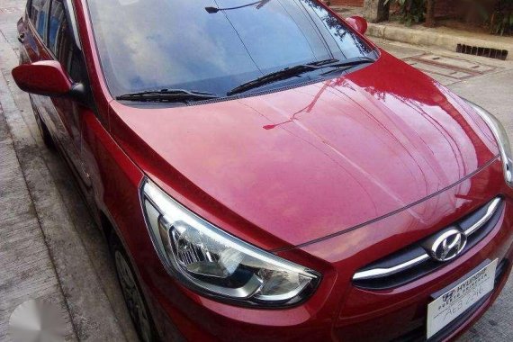 2016 Hyundai Accent MT Diesel Red Sedan For Sale 
