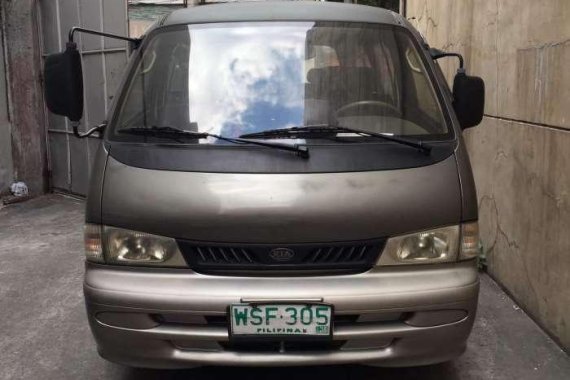 Kia Pregio 2001 Manual Gray Van For Sale 