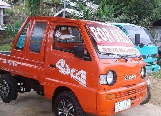 Suzuki Multicab Scrum Pickup Type 4x4 Orange For Sale 