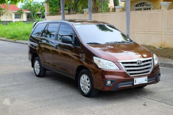 2014 Toyota Innova E MT Brown SUV For Sale 