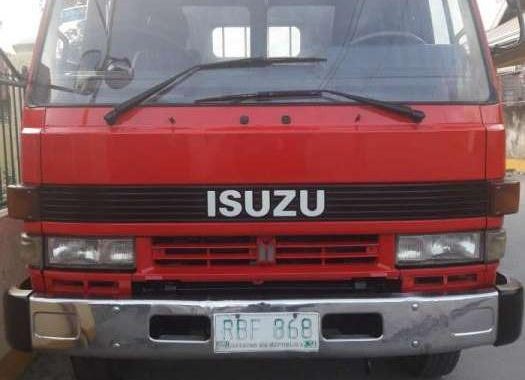 Isuzu Forward Dropside 21ft 6HE1 Red For Sale 