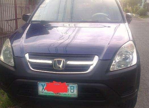 2004 Honda CRV 4x2 Manual Blue SUV For Sale 