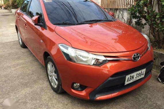 2015 Toyota Vios E AT Orange Sedan For Sale 