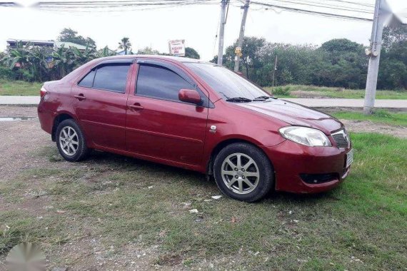 Toyota Vios 1.3E 2006 Manual Red For Sale 