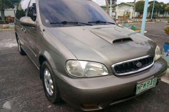 Kia Carnival 2000 Diesel Brown Van For Sale 