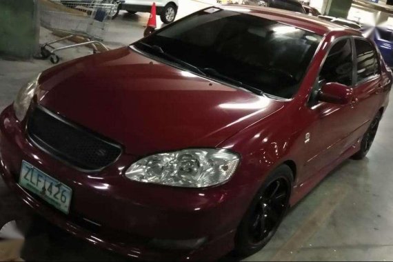 Toyota Corola Altis S 2007 Sport MT Red For Sale 