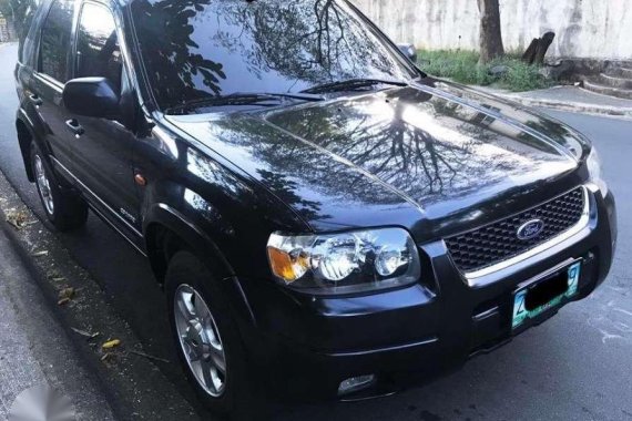 Ford Escape XLS 2.3L 4x2 AT 2006 Black For Sale 