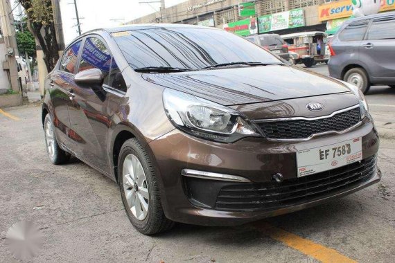 2016 Kia Rio AT GAS Brown Sedan For Sale 
