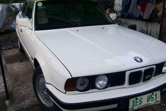 BMW E34 525i AT White Sedan For Sale 
